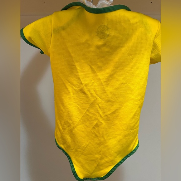 *3/10*   Infant Brazil Home Jersey Onesie 🇧🇷 - Picture 3 of 5